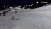 Upadek Holdener w 2. przejeździe slalomu giganta w Are
