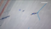 Upadek Brignone w 1. przejeździe slalomu giganta w Are
