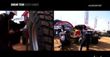 Rajd Dakar 2021 - ekspresowa wymiana opony