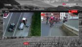 Upadek Izagirre na 19. etapie Vuelta a Espana