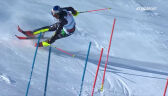 Upadek Vinatzera w 1. przejeździe slalomu w Kitzbuehel