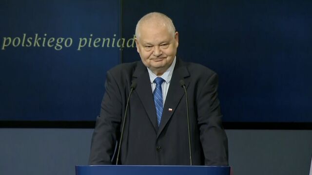 konferencja prasowa prezesa NBP Adama Glapińskiego
