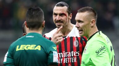 Ibrahimović wszedł, by ratować Milan. Skończył z zakrwawioną twarzą