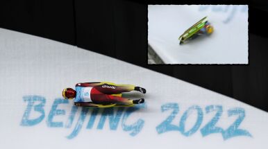 Pekin 2022. Julia Taubitz wypadła z sanek przy prędkości 121 km/h