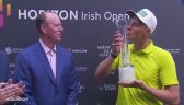 Adrian Meronk odebrał trofeum za zwycięstwo w Horizon Irish Open
