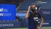 Danił Miedwiediew po meczu z Tiafoe w 4. rundzie US Open