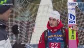 Wąsek po konkursie w Innsbrucku