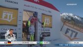 Upadek Schmida przed metą w 2. przejeździe slalomem w Chamonix