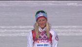 Ceremonia medalowa po biegach narciarskich na 10 km na IO w Soczi