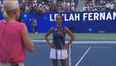 Rozmowa z Fernandez po wygranej w ćwierćfinale US Open