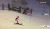 2. przejazd Petry Vlhovej w sobotnim slalomie w Levi