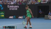 Skrót meczu Halep - S. Williams w 4. rundzie Australian Open