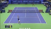 Skrót meczu Cerundolo - Hurkacz w 1. rundzie turnieju ATP w Astanie