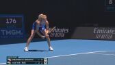 Australian Open. Piłka meczowa z półfinału Krejcikova/Siniakova - Kostiuk/Ruse
