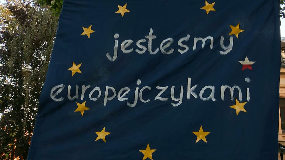 Protesty W obronie obecności Polski w Unii Europejskiej
