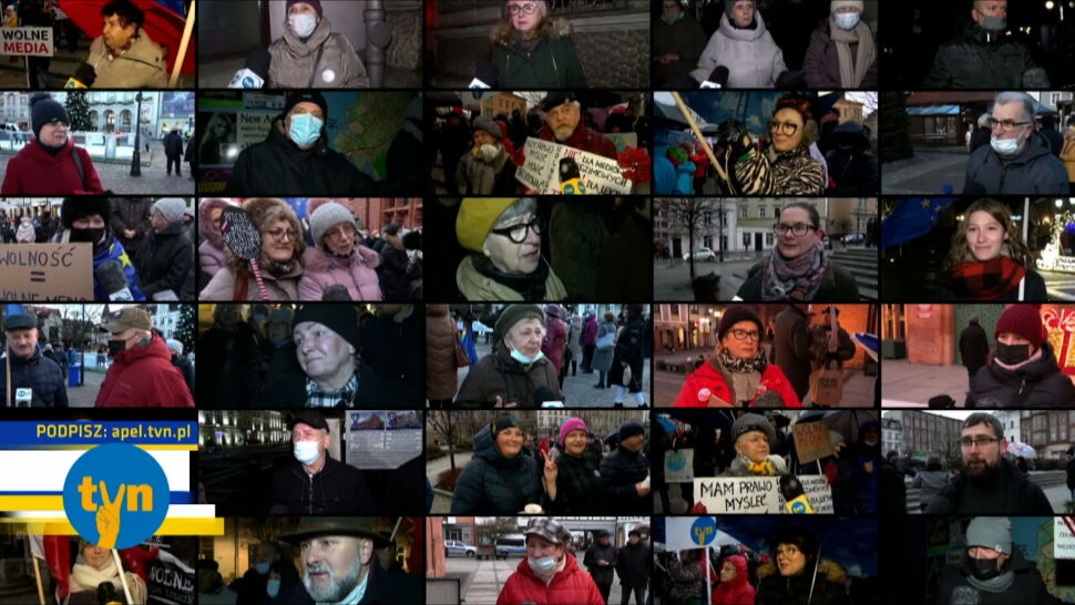 Protesty w obronie TVN i innych mediów. Polacy chcą wolności wyboru