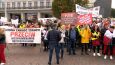 Przeciwnicy CPK protestowali w Warszawie